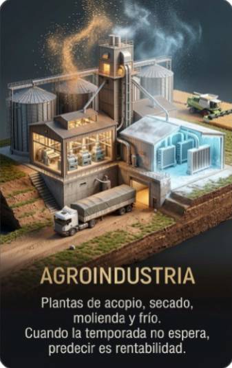 Agroindustria · Acopio, secado, molienda y frío